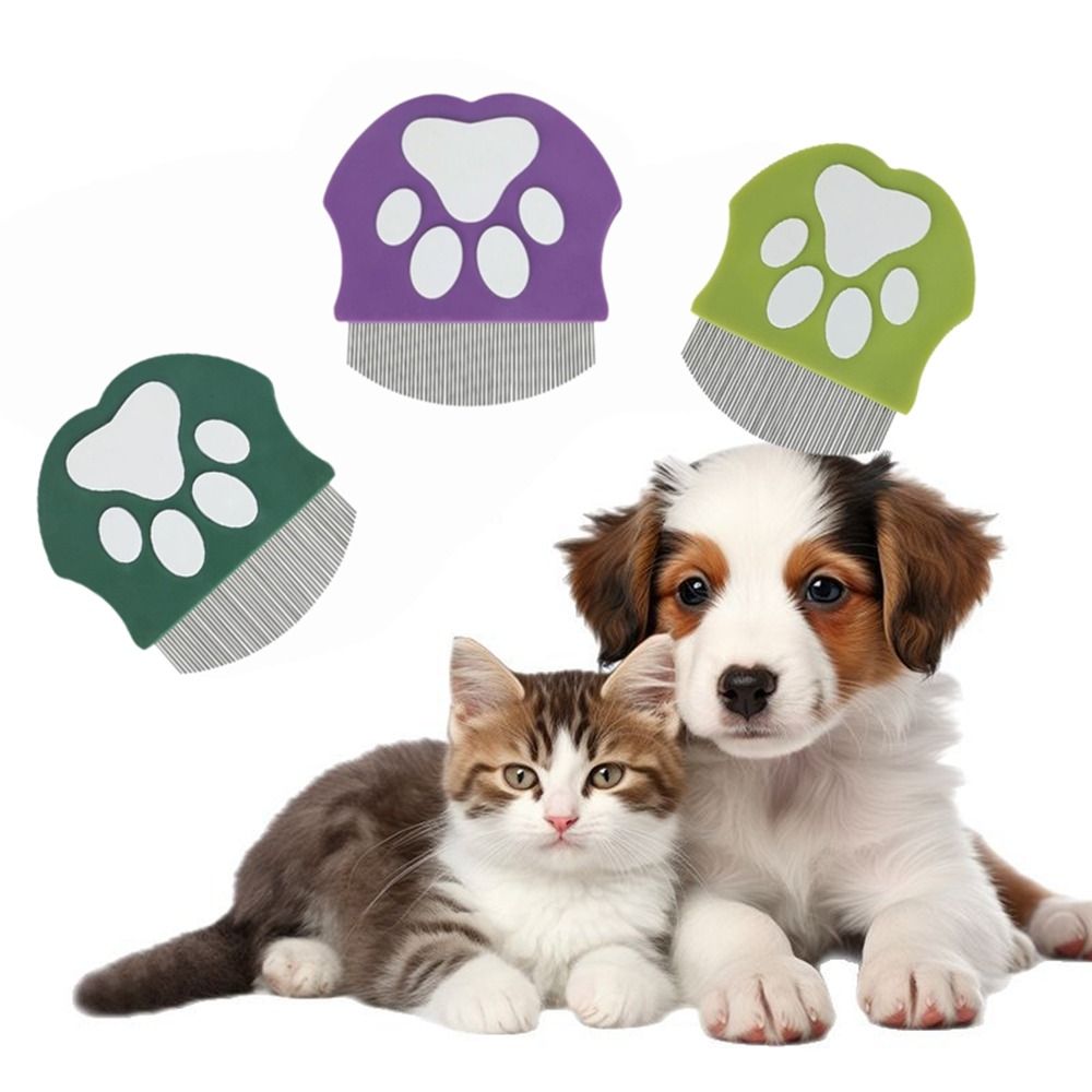 Versatile Mini Pet Grooming Comb Curved Pet Detangling Brush Handheld Cats Massage Comb Remove Short Hair