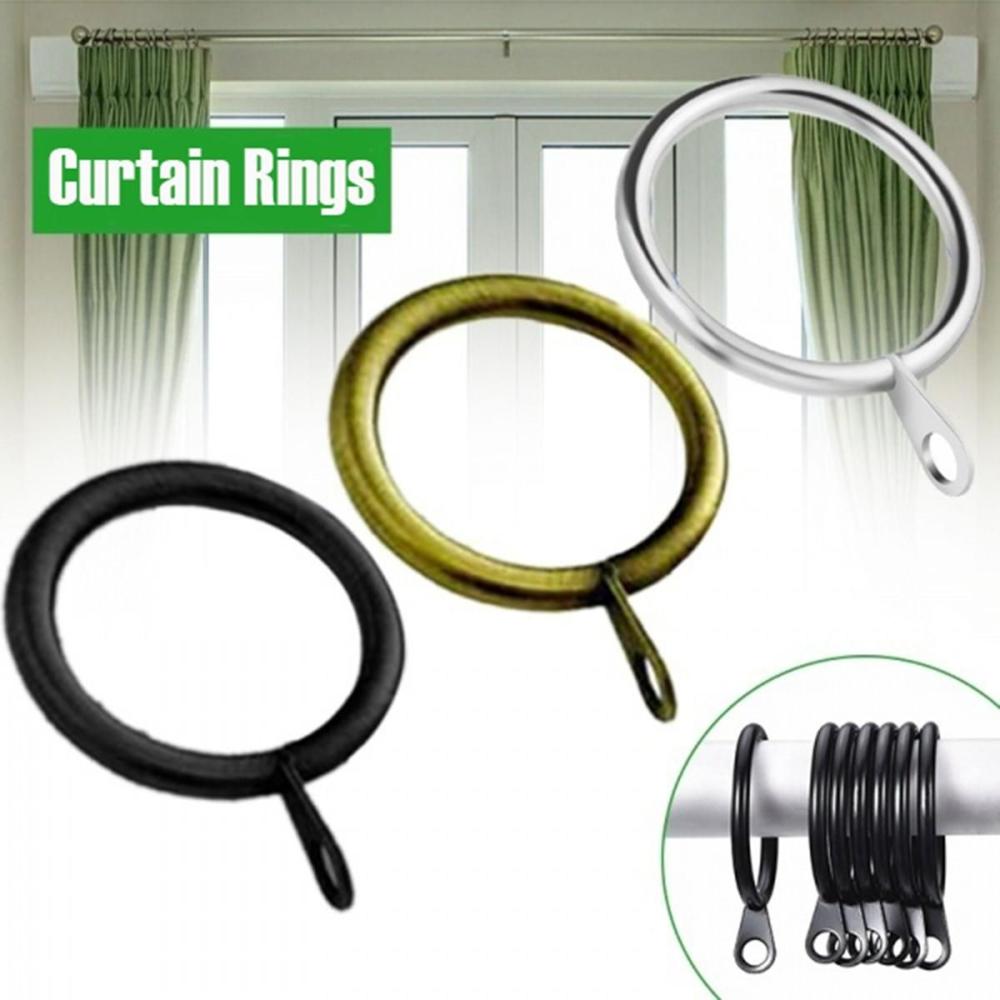 Home Practical Heavy Duty Metal Hanging Hooks Curtain Rings For Curtains Rods Roman circle