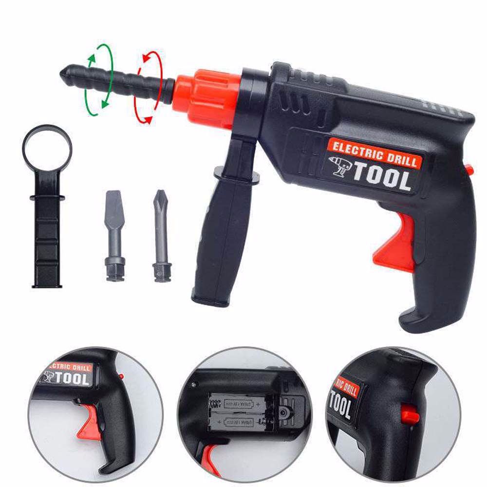 Puzzle Children Maintenance Repair Tool Model Repair Furniture Tool House Play Drill Screwdriver Repair Kit Simulation Repair Tool Simulated Electric Drill Children Toolbox Set