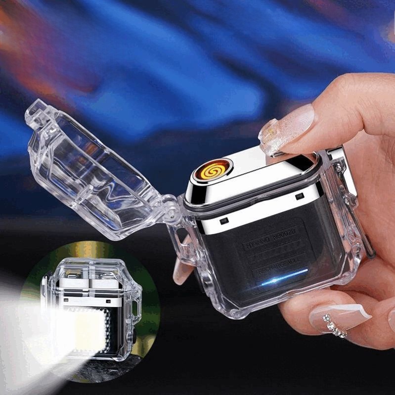 New USB Rechargeable Double Arc Lighter With COB Light