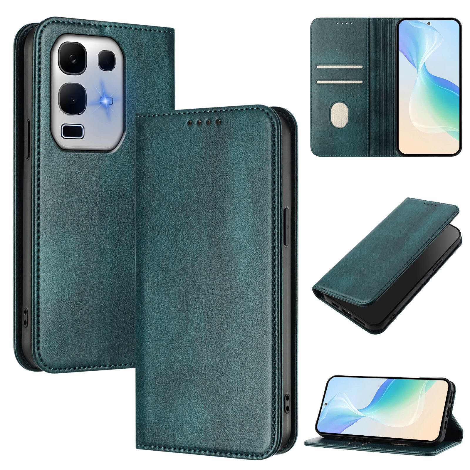 lthmy for Infinix Note 50 Pro+ Plus Case Zipper Wallet Leather Flip Case with Card Holder Stand Phone Case