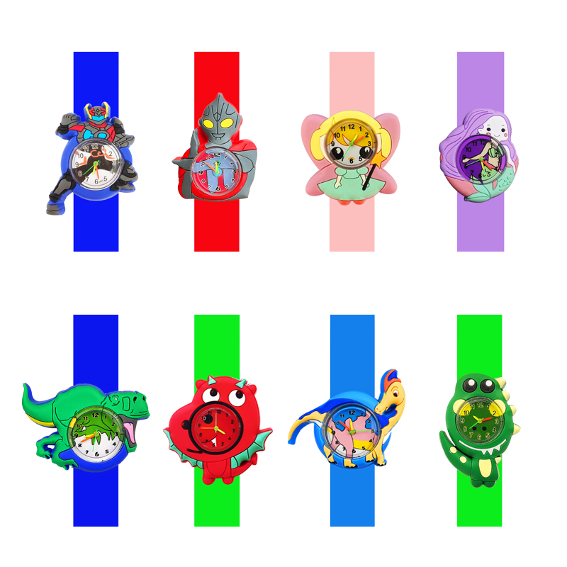 Wenefang Fashion Factory Cheap Wholesale Children's Watch Baby Favorite Toy Birthday Gift Slap Bracelet Kids Watches for Boys Girls Clock