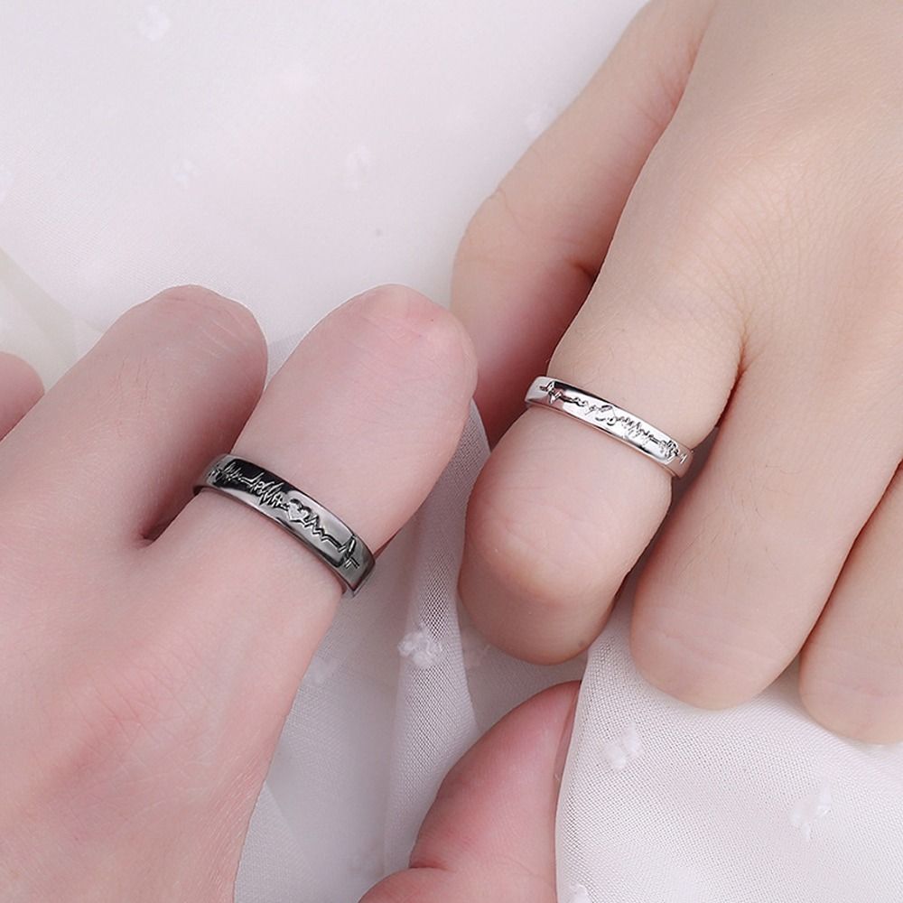 Opening Ring Adjustable Exquisite Moon Star Heart Alloy Valentine'S Day Gift Fashion Jewelry Couple Ring Vintage Ring Ring