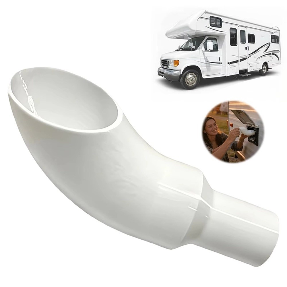 Durable 3D Printed Water Filling Aid Tool Anti-Spill Wide Mouth RV Water Filling Funnel Portable Universal Water Inlet Funnel Outdoor