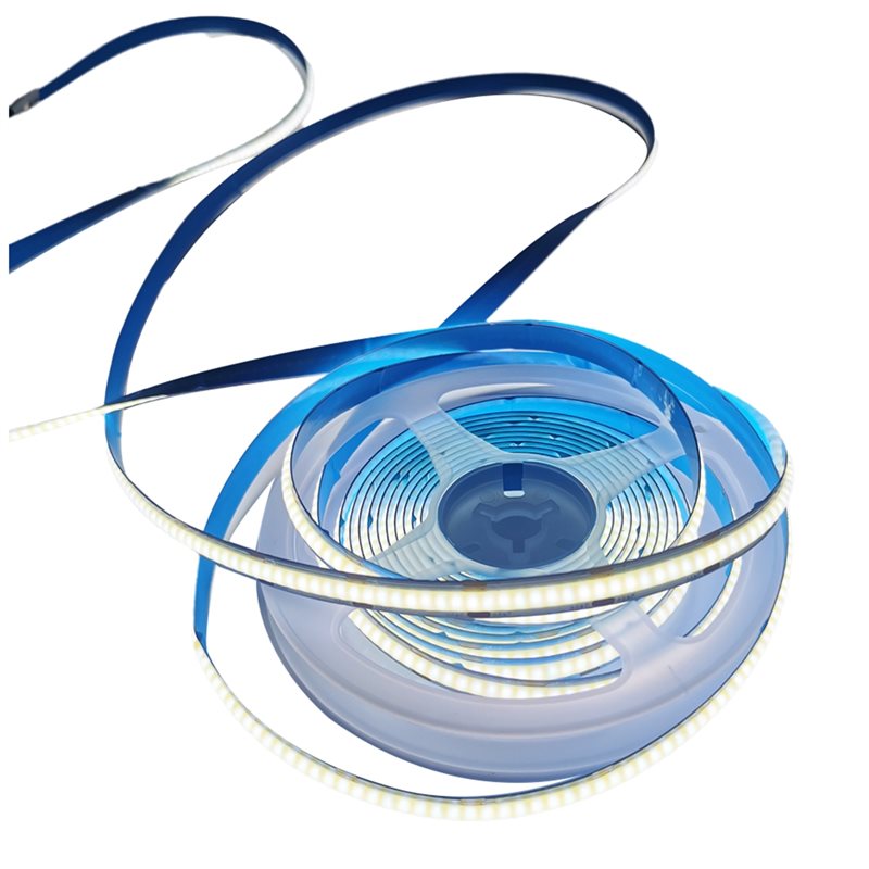 COB LED Strip Lights 10M Dimmable 608 LEDs/M, Three-Color 12v/24v for Room Decor Tape