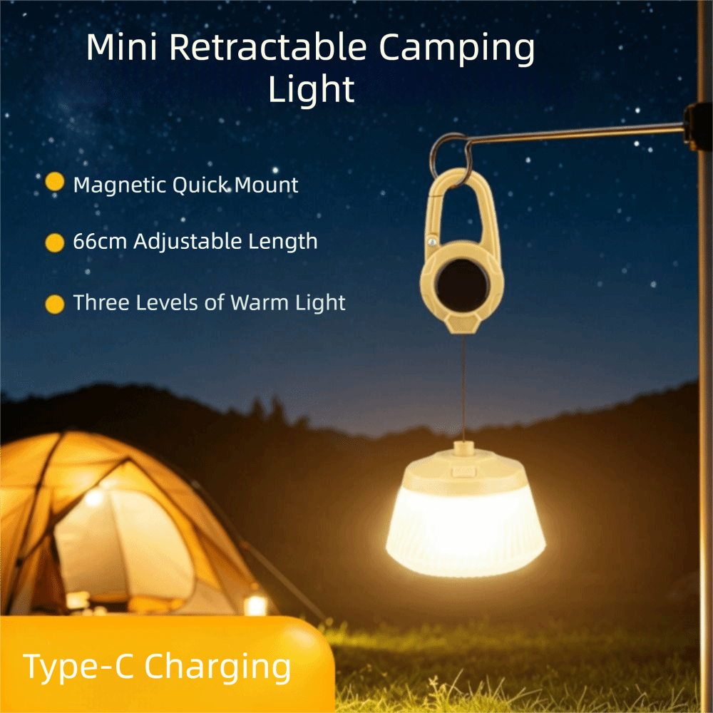 Table Lamp Retro Design Camping Lantern Hanging Hook Portable Mini Lantern Rechargeable Rechargeable Lantern Tent