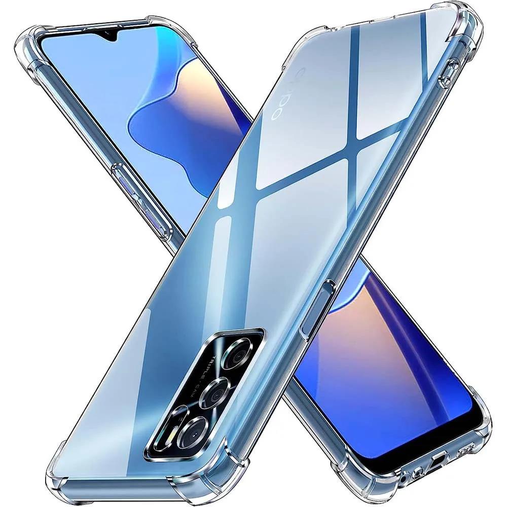 Yuanyan For OPPO A16 Case Oppo A16s A54s A17 Case Crystal Clear TPU Shockproof Cover Oppo A98 5G A78 A96 4G A76 A94 5G A52 A72