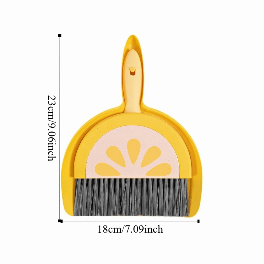 Practical Cartoon Small Broom Dustpan Set Handheld Cute Mini Dust Pans with Brush Easy Cleaning Portable Keyboard Cleaning Brush Set Kitchen