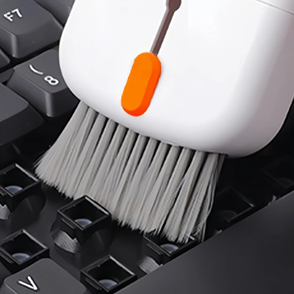 Durable Portable Electronic Cleaning Set Bracket Design Multipurpose Keyboard Cleaner Kit Screen Cleaning Convenient Computer Cleaning Brush Tools Kit Mobile Phone