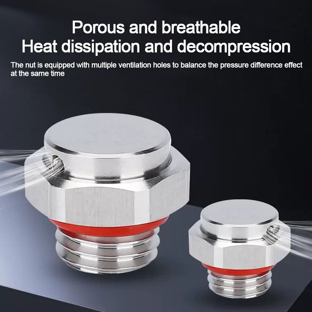 New 304 Stainless Steel Air Vent Valve Screw In M5 M6 M8 M10 M12 Breather Vent Valve Waterproof Automatic Venting