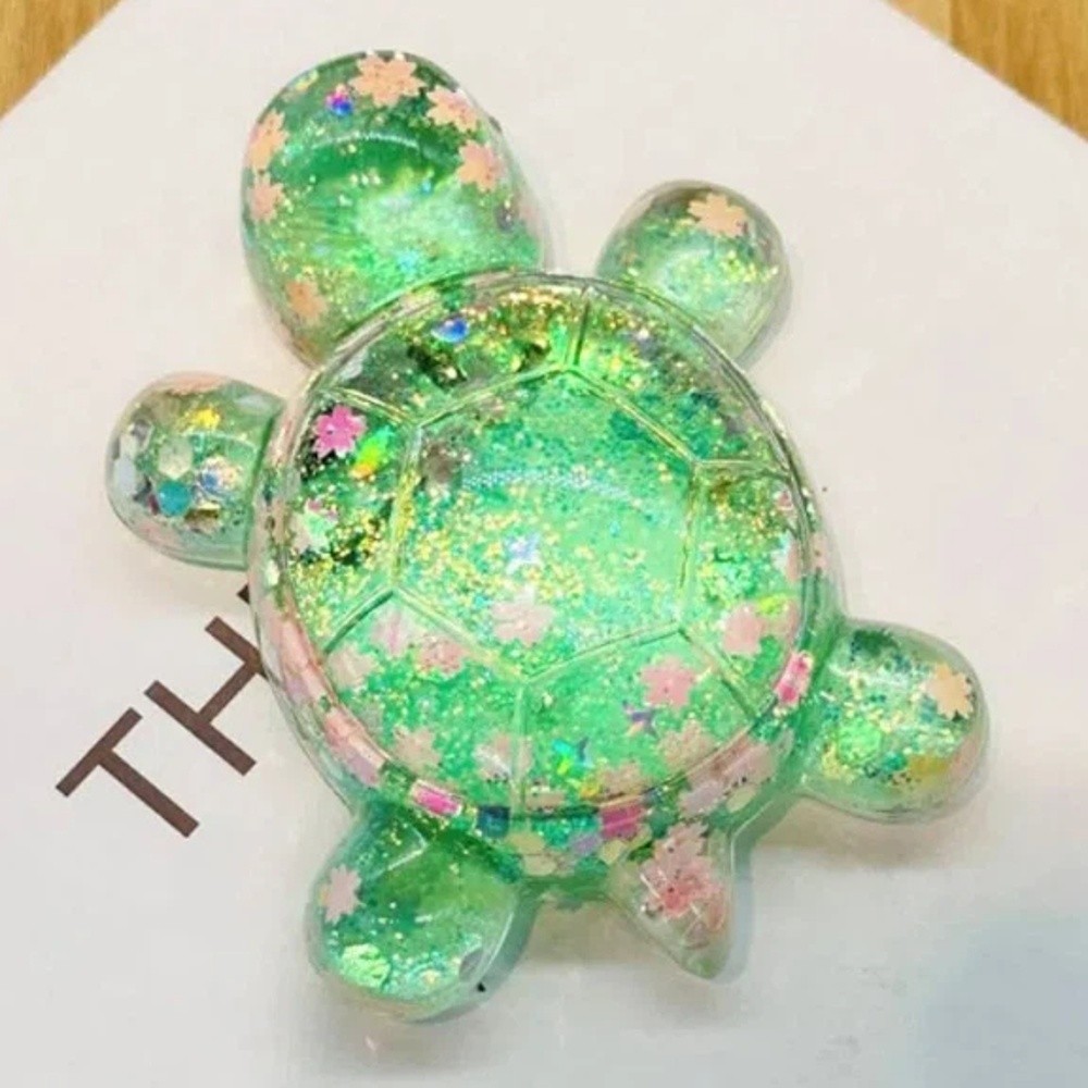 Collection Shiny Candy Color Turtle Dolls Lovely Mini Cartoon Turtle Toy Kawaii Cute Turtle Small Ornament Gifts