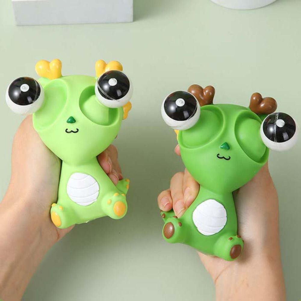 Cute Simulation Dragon Burst Eye Dragon Cartoon Animal Squeeze Squeeze Ball Toys TPR Creative Squeeze Stretching Ball Kids Holiday Gift