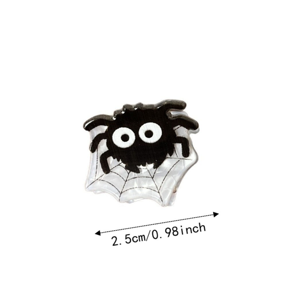 Bangs Claw Clip Acrylic Halloween Hair Claw Mini-size Non-slip Mini Shark Clip Lightweight Durable Acrylic Hairpin Trendy Girls