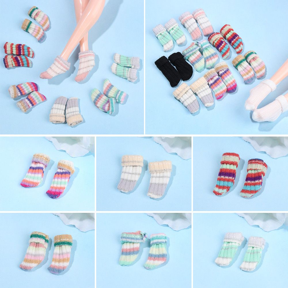 1 Pair High quality DIY Dollhouse Decoration Stockings 's Clothes Accessories Christmas Gift Lace Socks