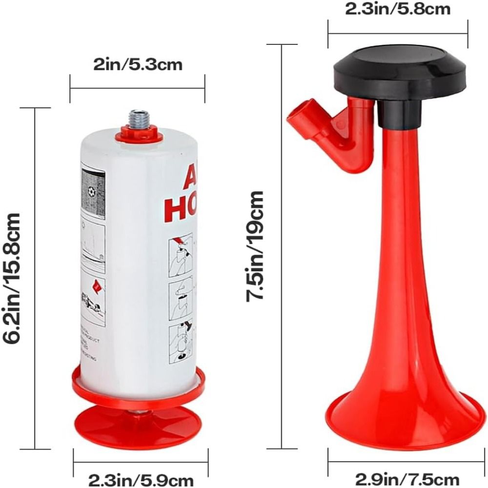 Portable Reusable Air Pump Horn Handheld Durable Cheering Air Horn Hand Pump Loud Sound Soccer Fan Trumpet Birthday