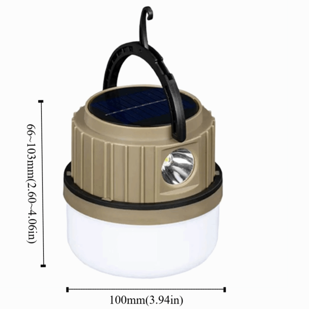 Multi-functional Rechargeable Solar Camping Light LED Adjustment Portable Emergency Lamp Waterproof Hanging Outdoor Lanterns Picnic