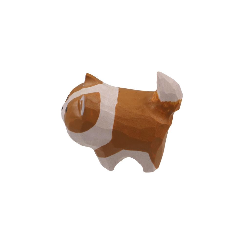 Table Deocr Mini Wooden Animal Figurine Painted Creative Kitten Sculpture Cute Small Animal Dolls Home