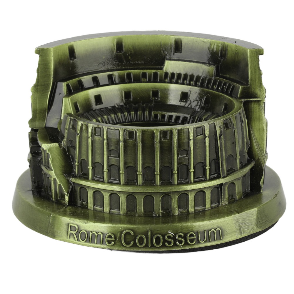 Statues Alloy Roman Colosseum Model Desktop Display Mini Ancient Rome Decor Bronze Miniature Colosseum Statue Home Decoration