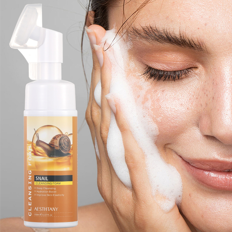 Snail Repair Cleansing Foam Gentle Hydrating Face Wash Daily Facial Cleanser For All Skin