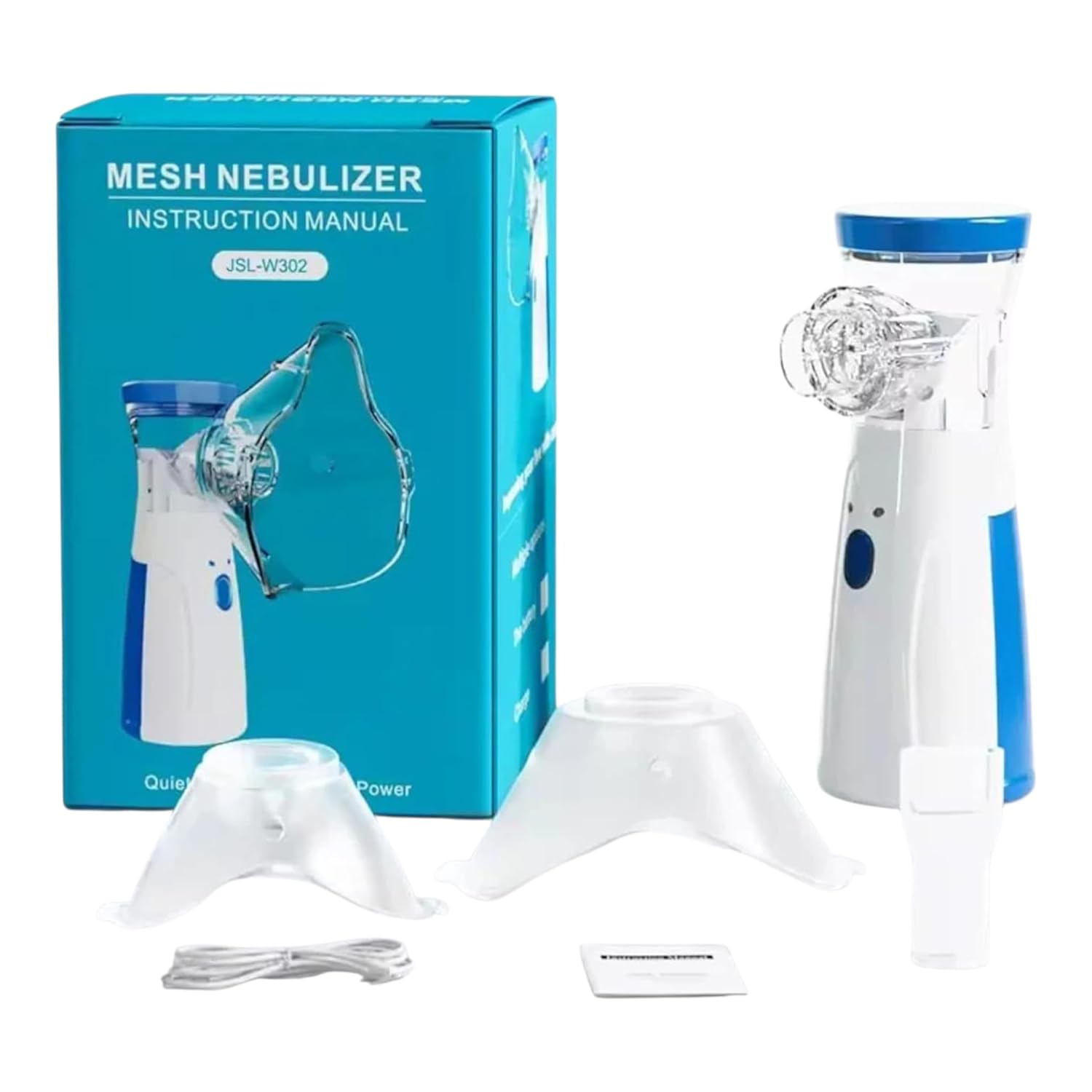 USB Rechargeable Mesh Nebulizer - Portable Breathing Care Device for Family Use
