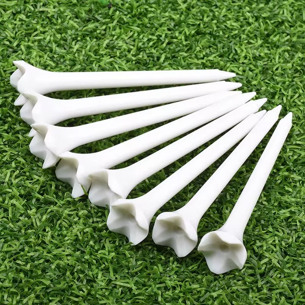 50pcs/set Portable 4 Claw Length Tee Replacement ABS System Plastic Golf Tees Recyclable Durable Golf Ball Nail Golf Practice Tools