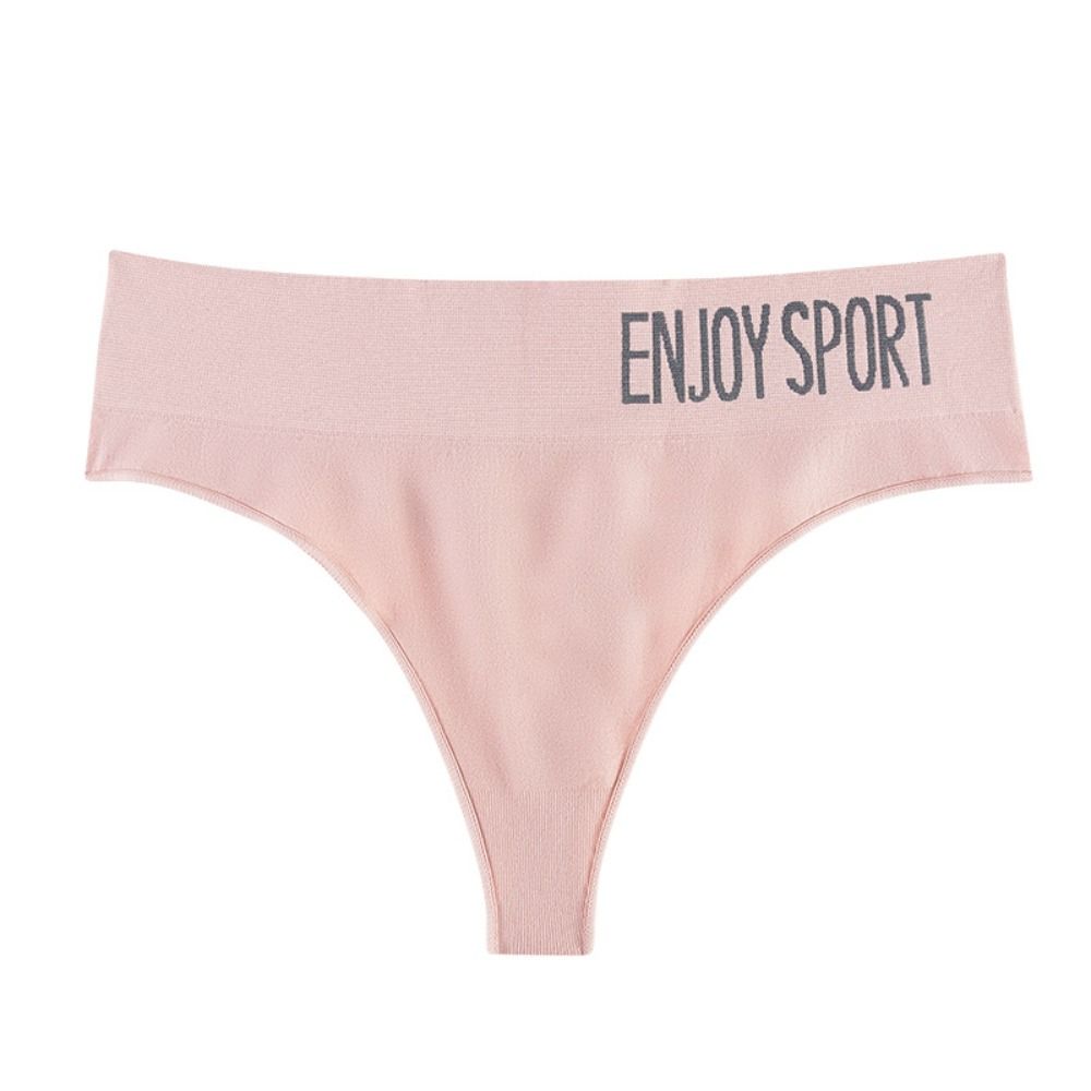 Simple Cotton Crotch Sports Style Briefs Female Lingerie Mid Waist Women's Underwear Patchwork Triangle Panties Lady