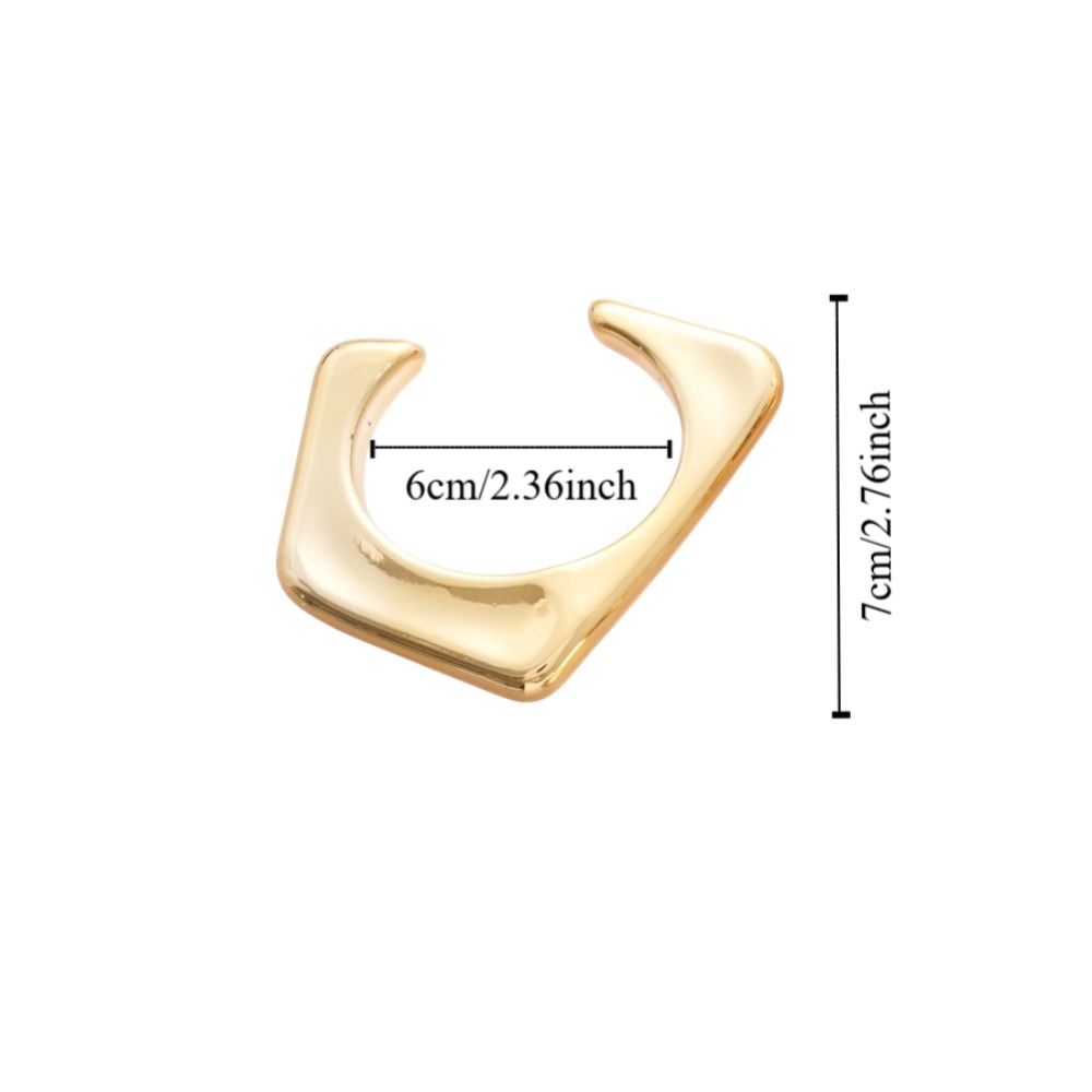 Simple Europe American Style Wide Open Bangle Irregular C Shape Cuff Bangles Temperament Acrylic Resin Bangle Women
