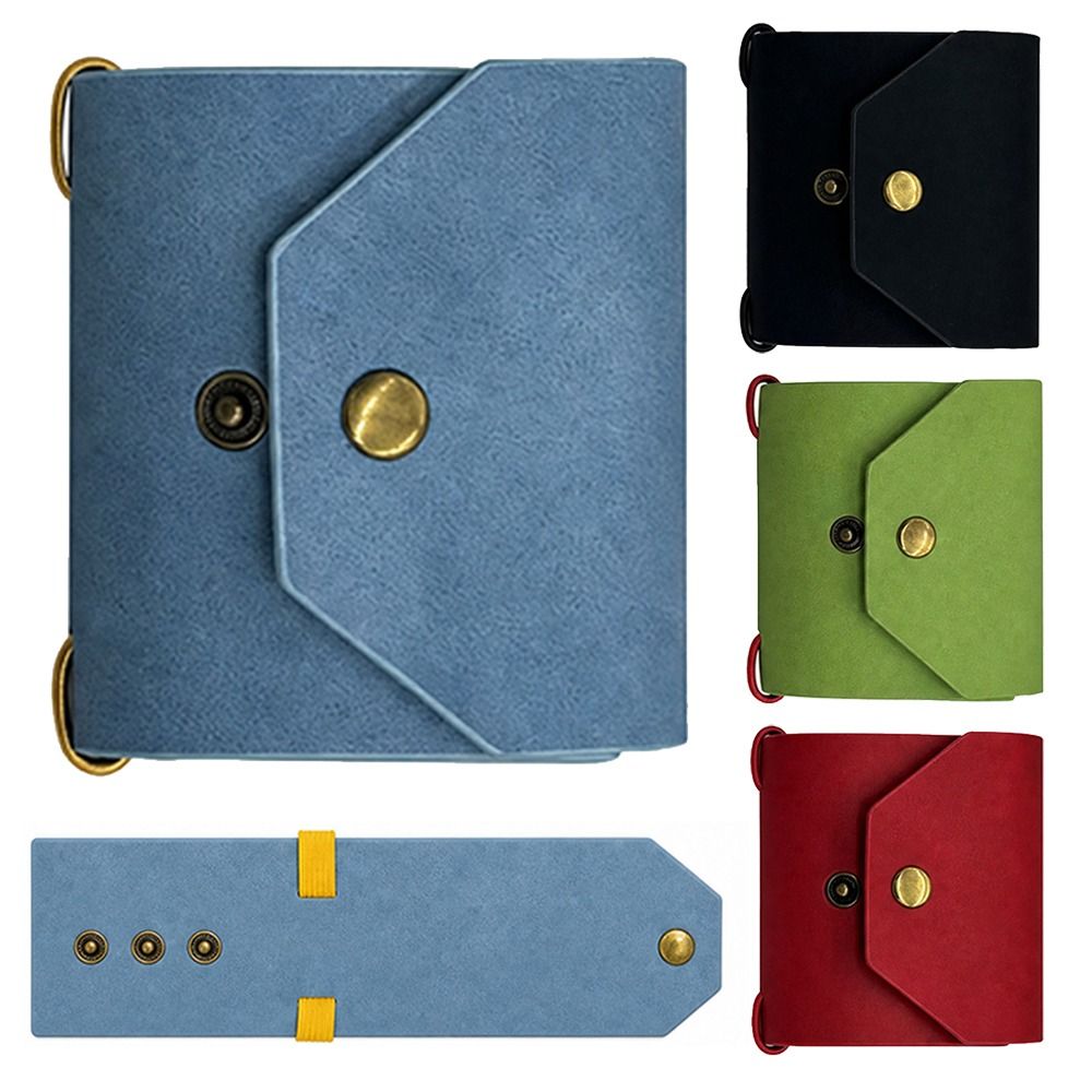 New Leather Cash Wrap Wallet with Clasp Fast Access Pocket Wallet Slim Reusable Cash Envelope Wallet for Men Women