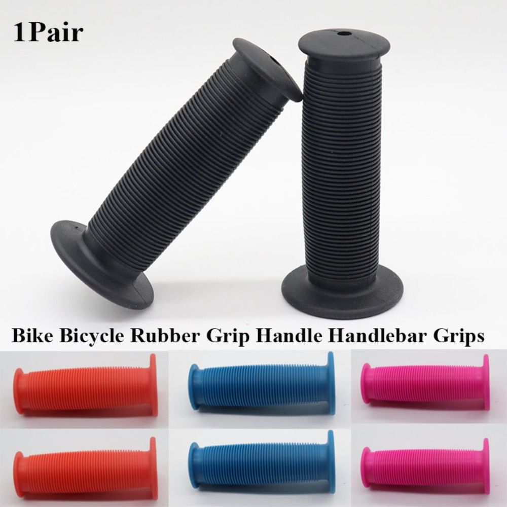 1Pair Bike Accessories Rubber Bicycle Handlebar Grips 5 Colors Anti-slip Handle Grip MTB