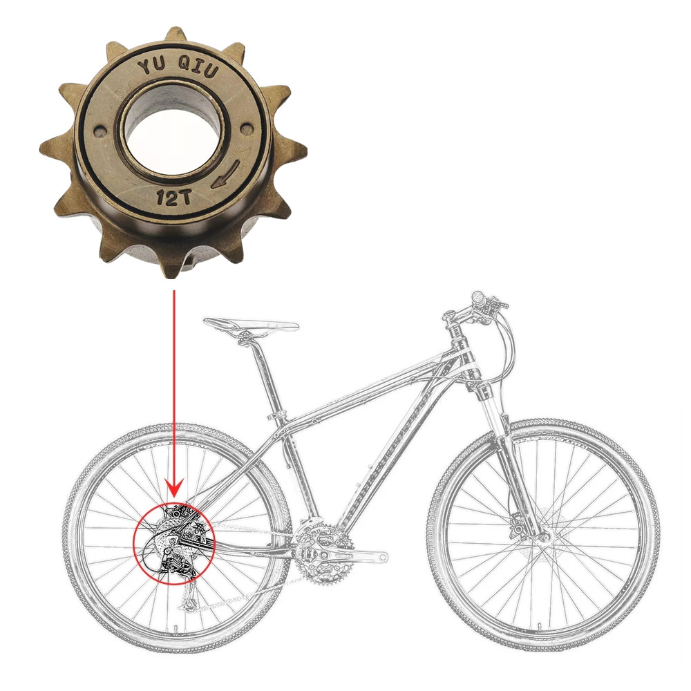 Bicycle Accessories Bike Gear Cycling 34MM Single Speed Freewheel Sprocket Bicycle Bicycle Freewheel Bike Freewheel Sprocket