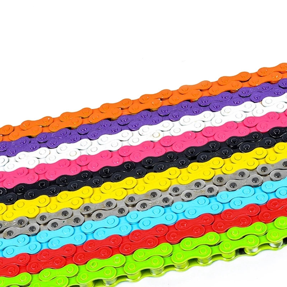 Multicolors Cycling Equipment Colorful for BMX /2" x /8" Track Blike Fixed Bike Chain Bicycle Chains Fixed Gear 94 Links