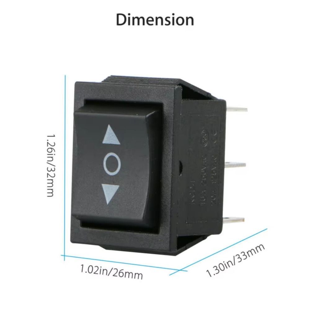 10pcs Widely Use KCD4 Momentary Rocker Switch 6 Pin Terminals ON-OFF-ON Double Reset Switch Automatic Reset High Quality Push Button Switch Car