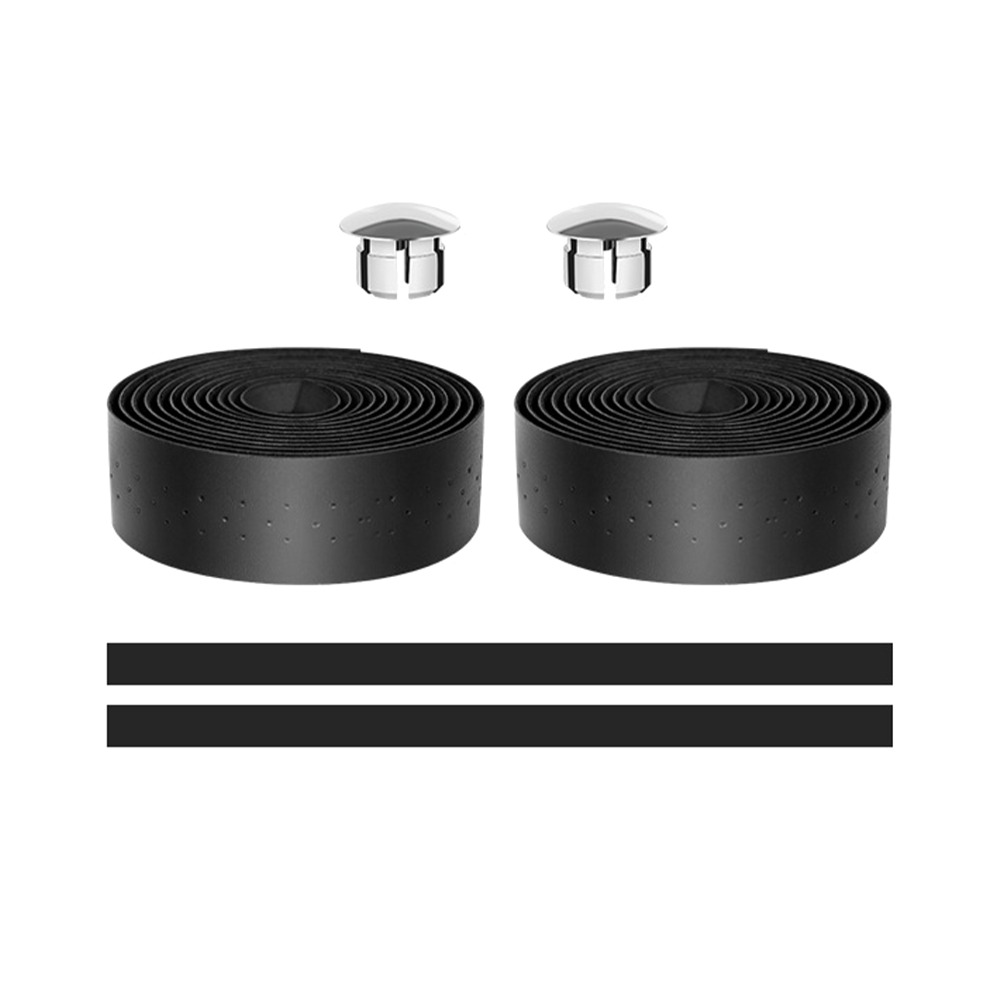 Durable PU+EVA Bike Handlebar Tape Waterproof Lightweight Cycling Handle Wrap Tape Shock-absorbing Breathable Bicycle Handlebar Tape Cycling Accessories
