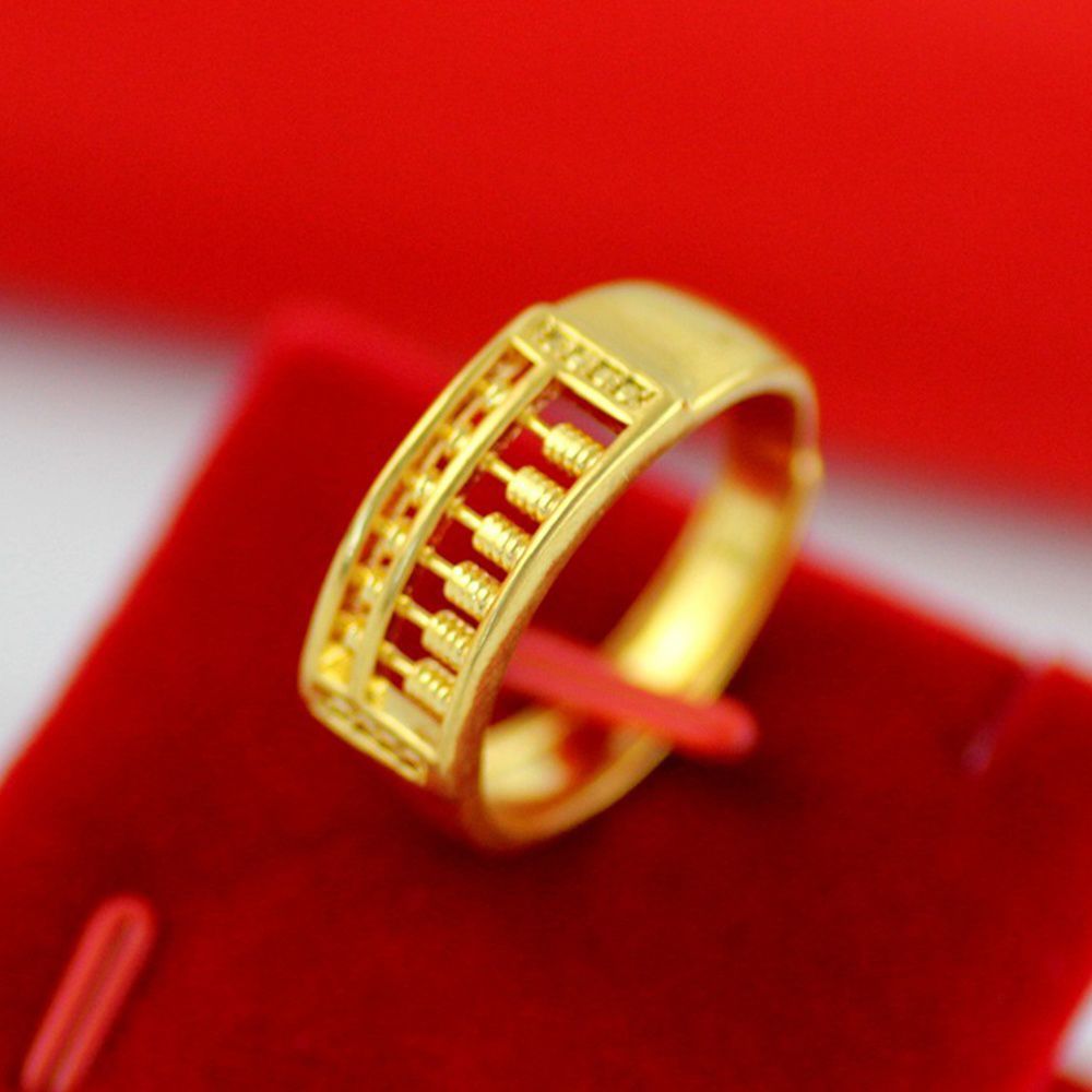 Beautiful Couples Gift Color Stainless Steel High Quality Maths Number Jewelry Opening Ring Abacus Ring Titanium Rings Finger Ring