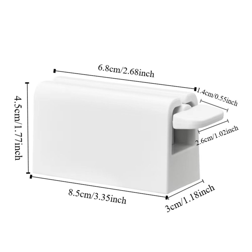 Easy Squeeze Silicone Base Toothpaste Squeezer Manual Rotating Portable Toothpaste Dispenser Rotatable Handle Efficient Usage Paste Pressers Bathroom Use