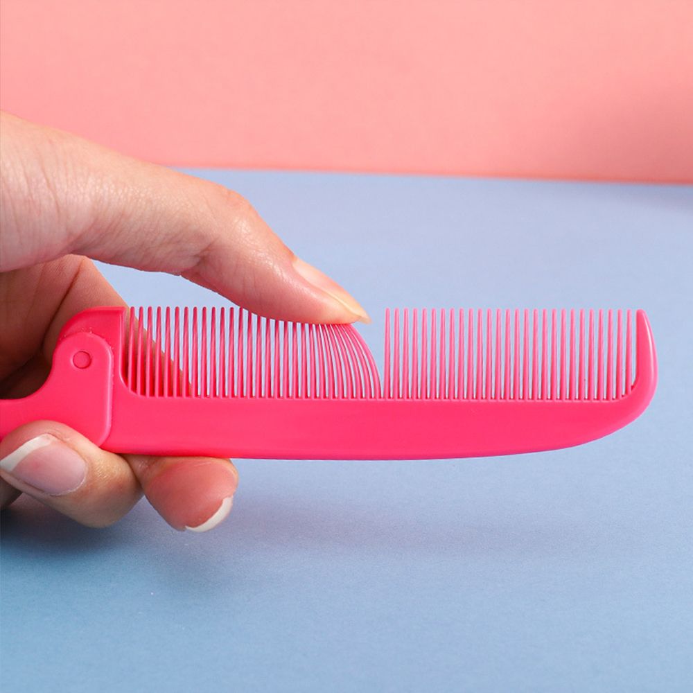 Plastic Portable Tooth Comb Hairdressing Hair Styling Tools Barber Head Massager Hair Dye Brush Pointed tail Hair Brush Folding Hair Comb