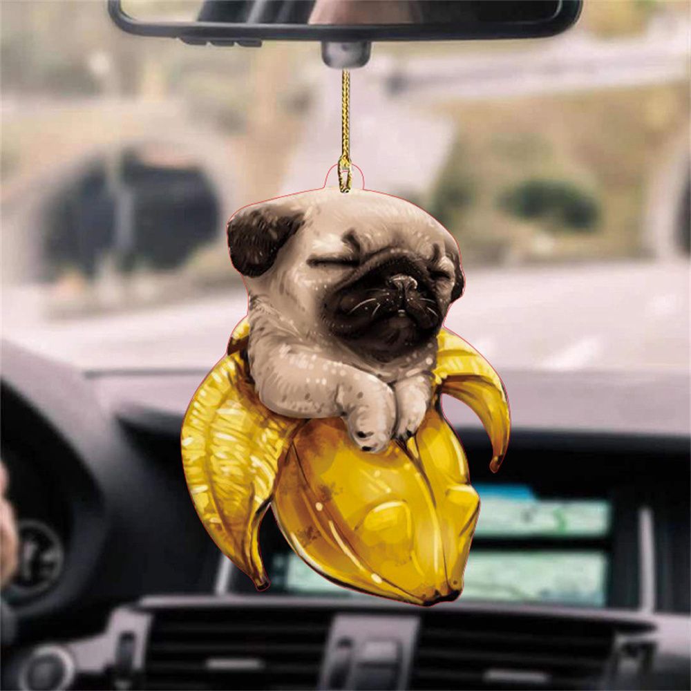 Creative Rearview Mirror Simulation Model Car Interior Decor Kitten Dog Car Acrylic Pendant Cat Car Pendant Animal Acrylic Pendant Car Hanging Ornament