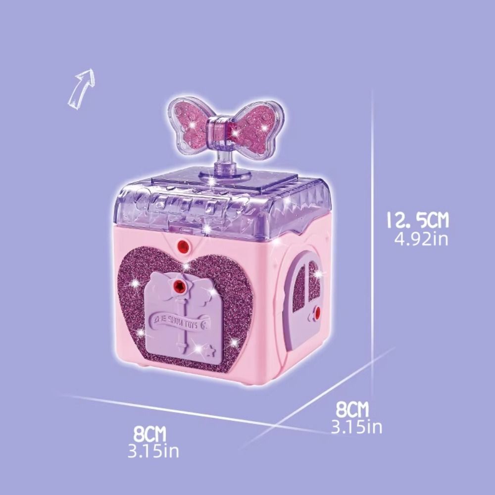 Creative Princess Girl Treasure Chest Toy With Lock Key Educational Toys Girls Jewelry Box Cartoon Toys Unlocking Girl's Jewelry Toys For Children