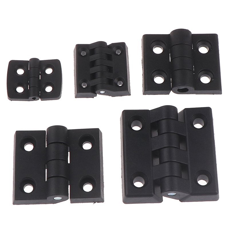 1PCS Small Hinges Black Mini Plastic Door Bearing Butt Cabinet ABS Hinge 5a63