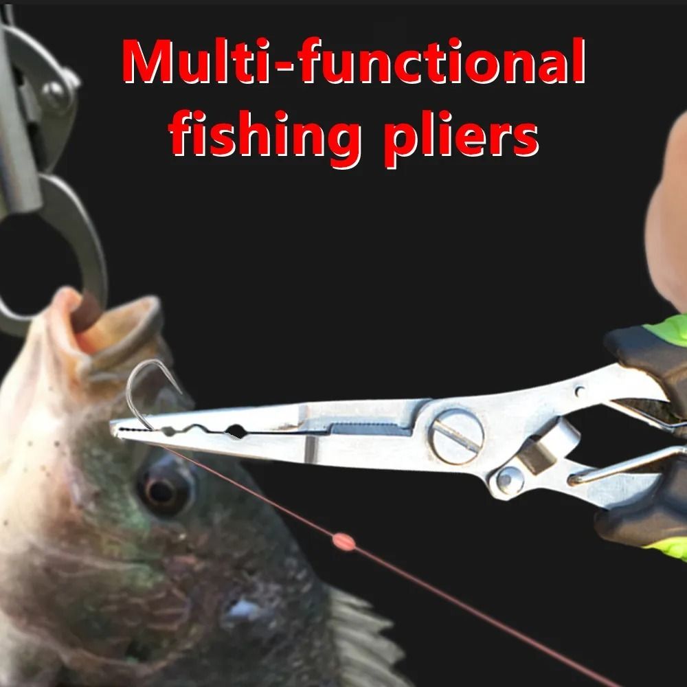 Angling Equipment Ergonomics Fish Pliers Anti-slip High-strength Cut Equipment Stainless Steel Multifunctional Luya Pliers Fishing Tools