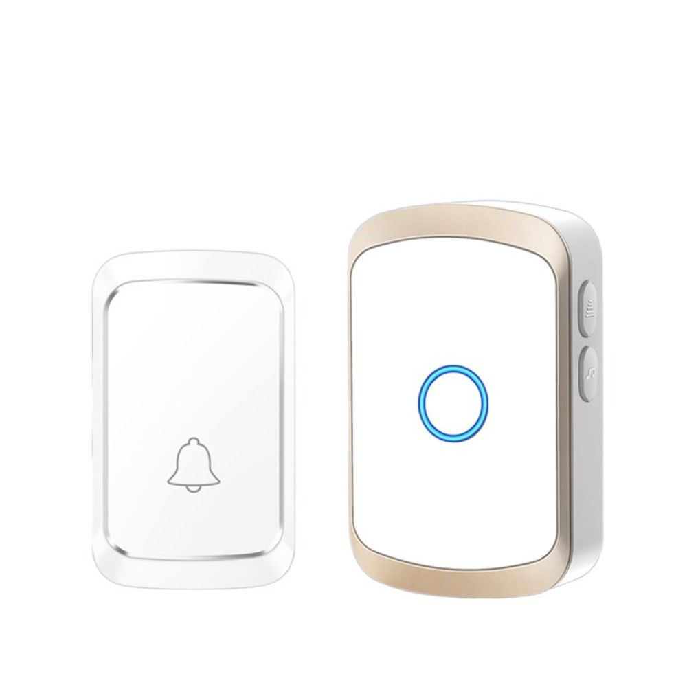 With Lights Battery USB Powered Wireless Doorbell 60 Chimes 300M Mini Door Bell Kit 5 Volume Levels Doorbell Receiver Home Classroom Office