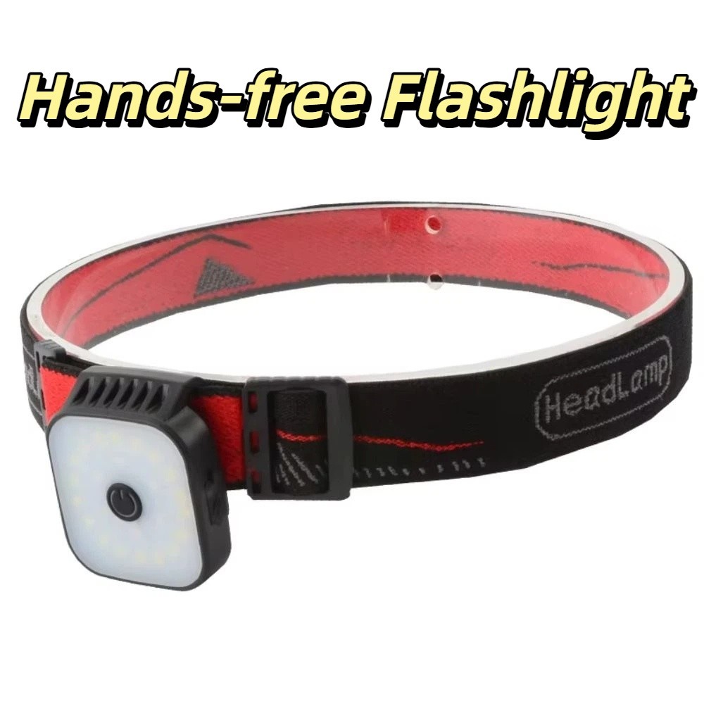 Safety Light Rechargeable Headlights Alternating Traffic Green LED Rechargeable Flashlight Clip On Mini Portable Hands-free Flashlight Running