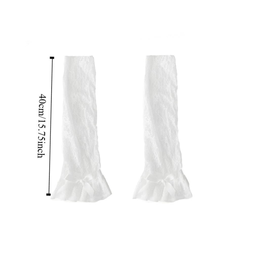 Fashion Lace-up Bow JK Calf Long Socks Mesh Transparent Stars Knee High Socks Lolita Sweet Y2k Loose Stockings Women