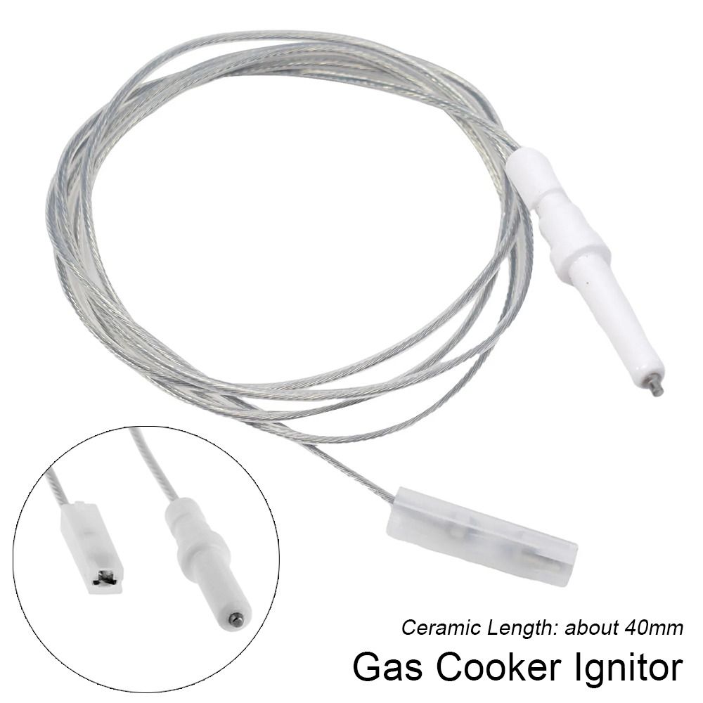 1/2/4Pcs Durable 40mm Gas Cooker Ignitor 45cm Length Ceramic Pin Electrode Spark Plug Ignition Wire Stove Part