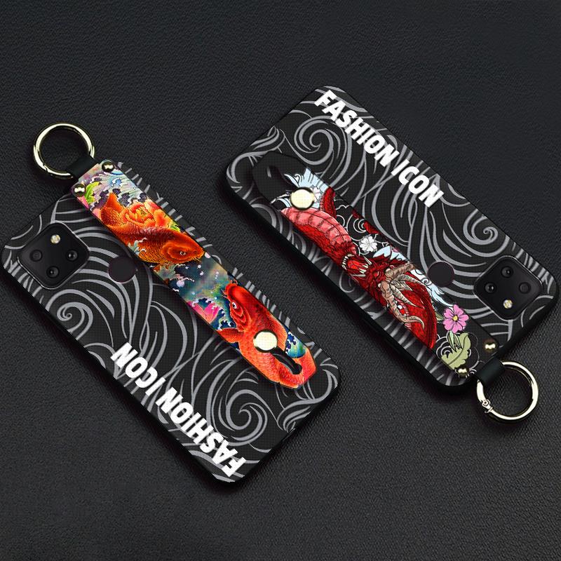Durable Silicone Phone Case For TCL T-Mobile Revvl 5G Shockproof Anti-dust protective Graffiti cartoon Waterproof ring