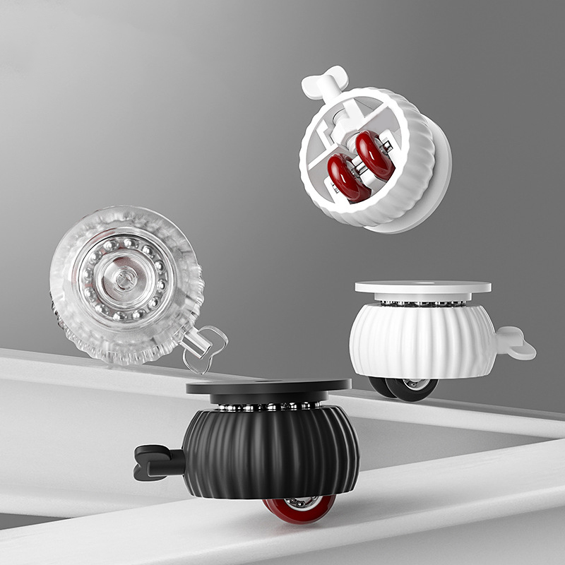 4pcs/lot Heavy Duty Furniture Wheel Castor Silent Trolley Wheel Universal Swivel Casters for Table Chair Sofa with/without Brake