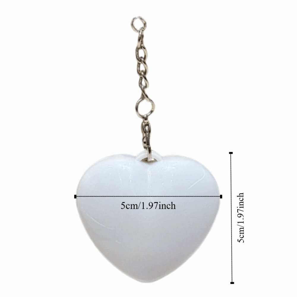 For Women Men Automatic Motion Activation Heart-Shaped LED Light TypeC Charging Touch Control Wallet Light Portable Mini Handbag Light Purse Charm