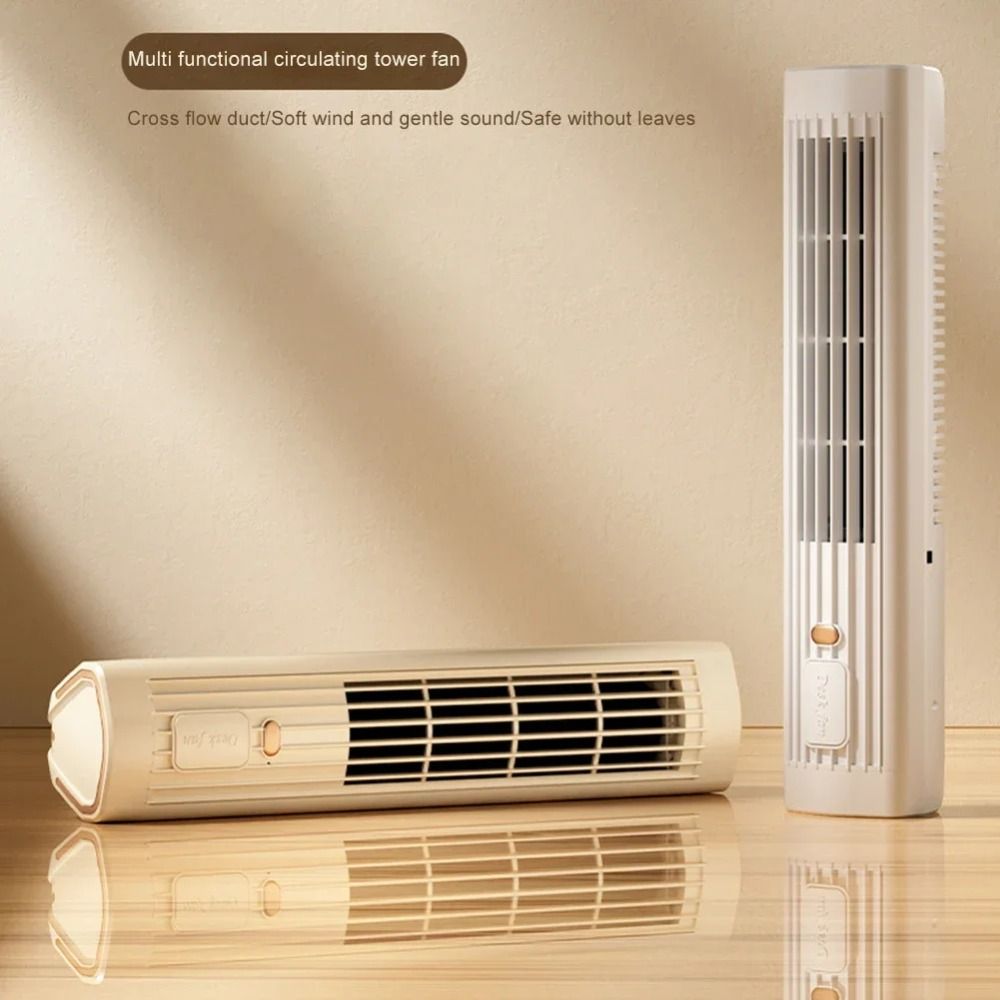 Safe Vertical/Vertical Portable Tower Fan 3 Speed Quiet Operation Electric Table Fan Cooling Bladeless Mini Air Conditioner Dorm Room