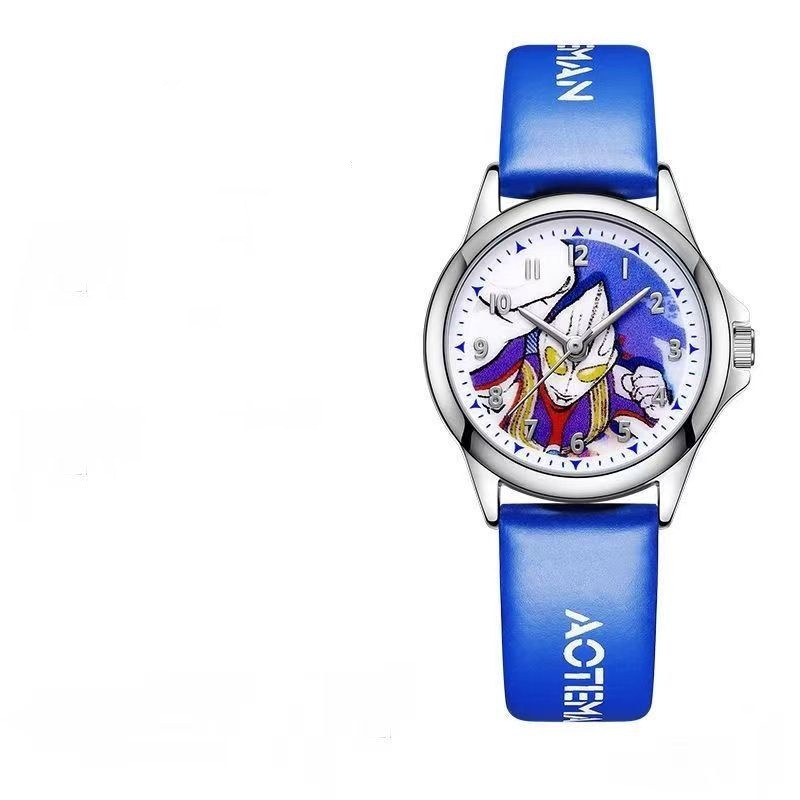 【Cheap】Ultraman Children's Cartoon Quartz Watch for Girls and Boys - Waterproof, Simple and Cute Bracelet Watch for Elementary School Students