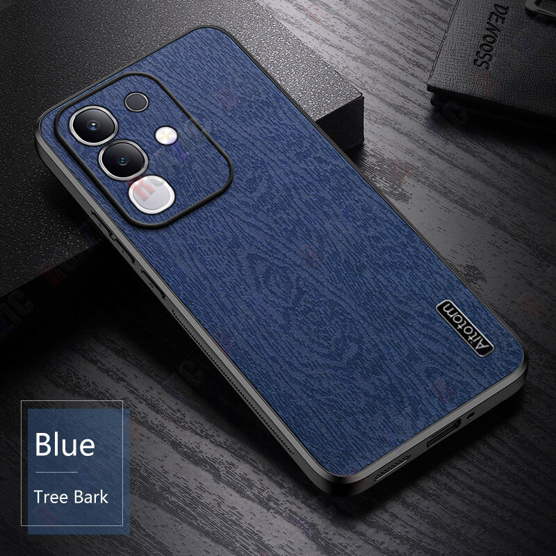 tzmar for Vivo IQOO Z10X Tree Bark Case Casing Luxury Matte Stripes All-inclusive Soft Edge Shockproof Shell